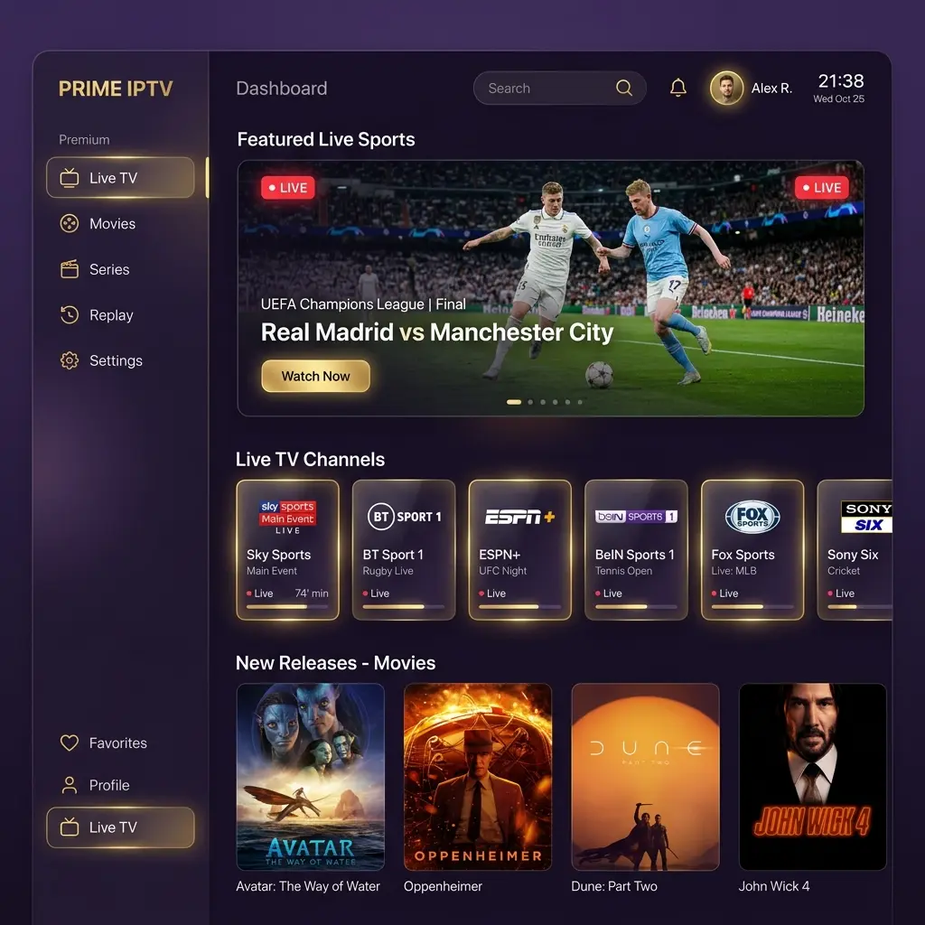 Atlas Pro IPTV - Interface du Lecteur Premium